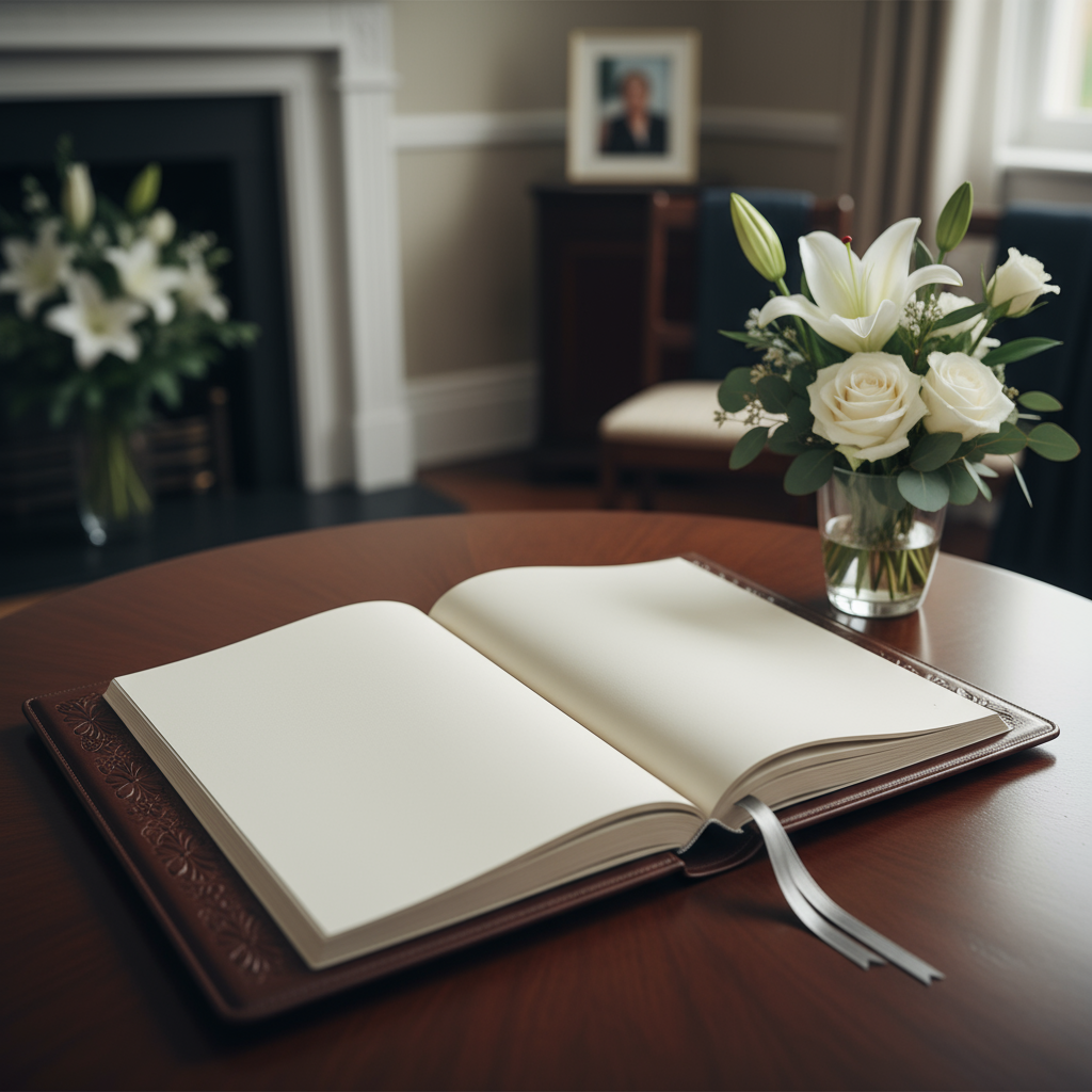 Blank Condolence Book